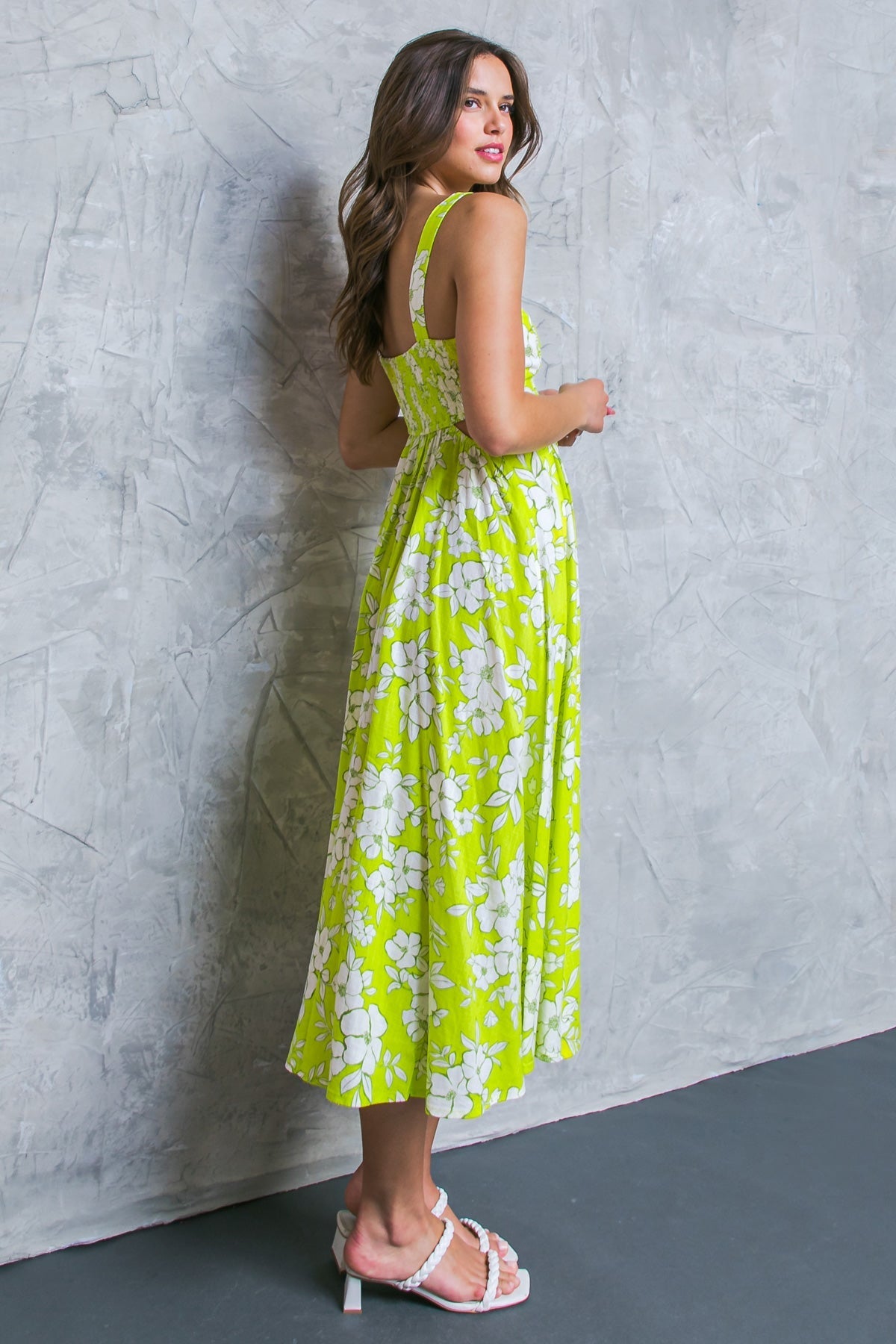 PERFECTLY ADORED WOVEN MIDI DRESS Flying Tomato